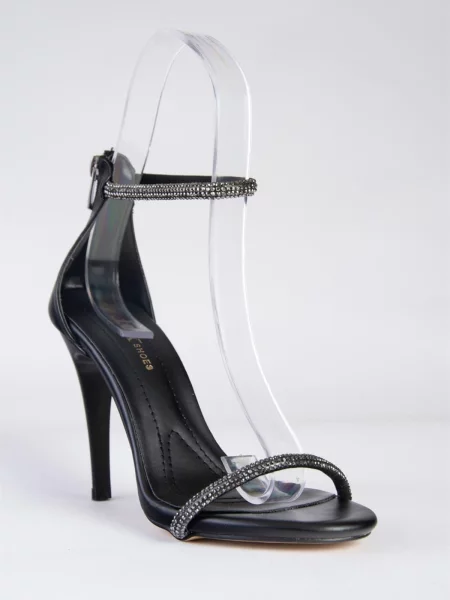 Remenčić večernja haljina Fox Shoes kamenje crna