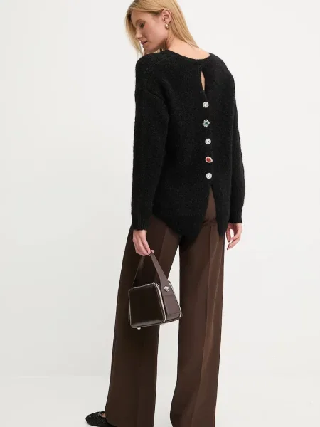 Vuneni pulover Answear.LAB crna