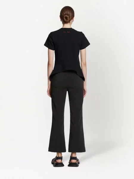 Krepové zvonové kalhoty Proenza Schouler White Label bílé