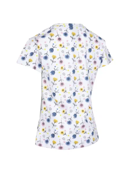T-shirt Dla Dziewczynki Kwiaty Pleasantly biała