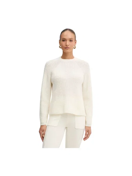 Sweter Twinset wełniany beżowy