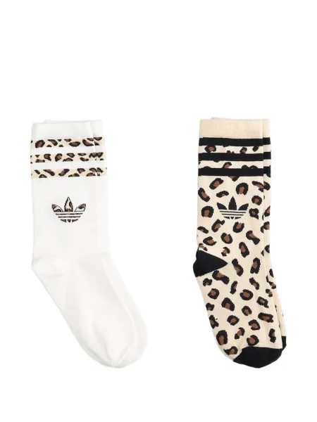 Μπλούζα Adidas με αυτόγραφο με κορδόνι με λαιμόκοψη v καφέ