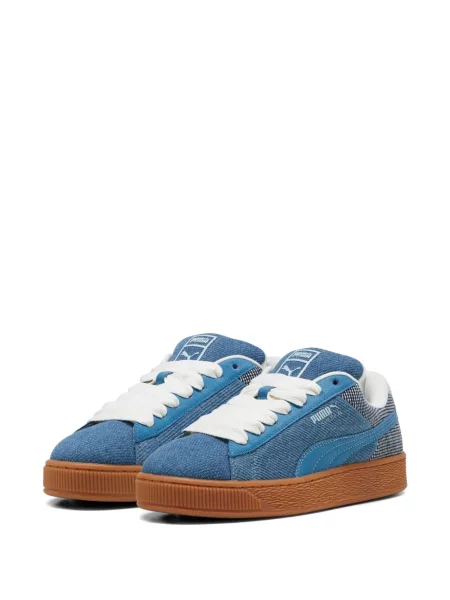 Sneakerși Puma Suede din piele de căprioară negru