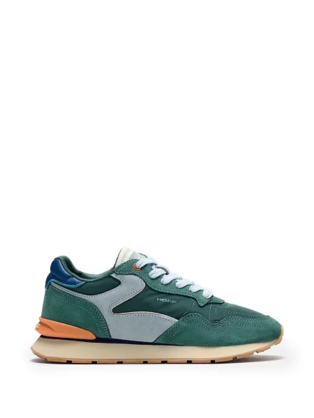 Sneakerși Hoff cu șireturi din dantelă verde