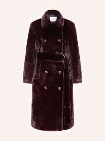 Stand Studio Płaszcz Ze Sztucznego Futra Jasmine rot