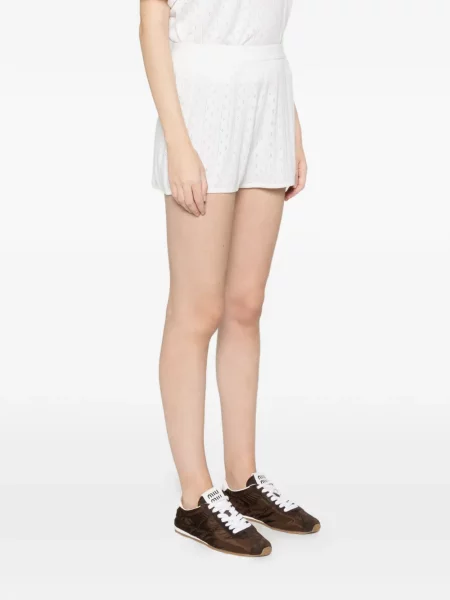Mini pantaloni scurți Soft Goat fără armătură alb