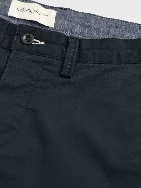 Шорты Gant из твилла черные