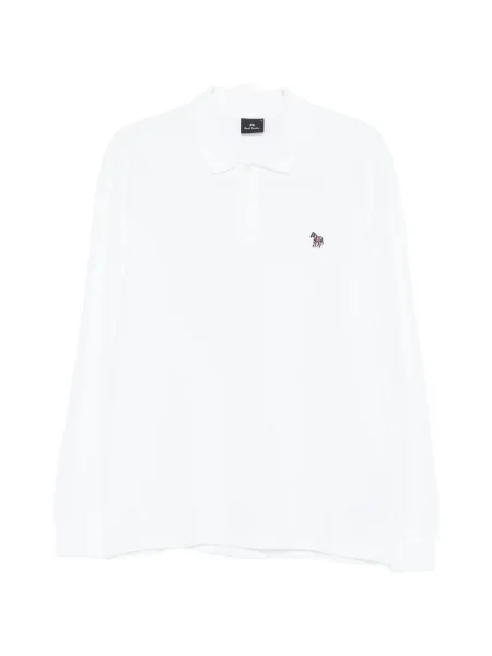 Polo Ps Paul Smith cu model zebră alb