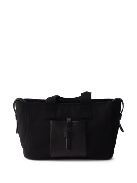 Geantă shopper Prada din piele negru