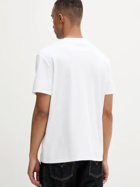 Calvin Klein T-shirt z bawełną biała