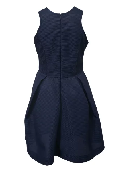 Rochie mini Maje fără mâneci plisată de costum albastru