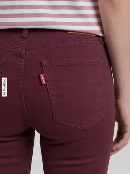 Jeansy o kroju straight fit z mieszanki bawełny z dodatkiem model SHAPING STRAIGHT' Levi's® 300