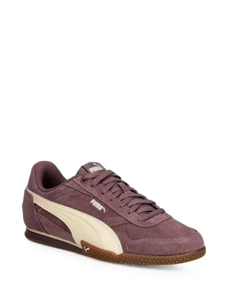 Велурени маратонки Puma Suede с автограф черно