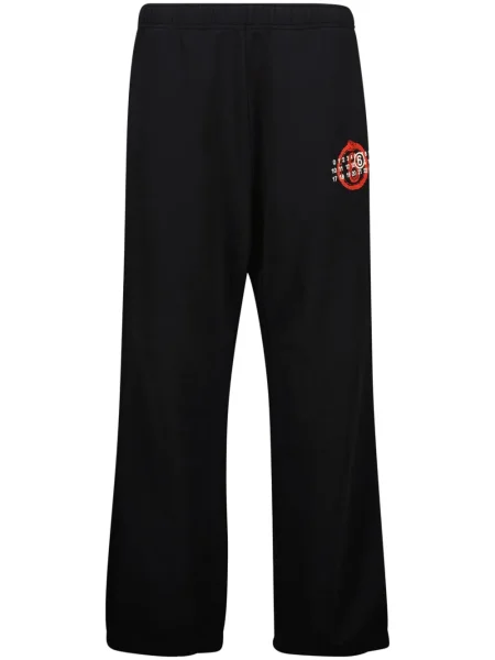 Pantaloni Mm6 Maison Margiela cu imagine negru