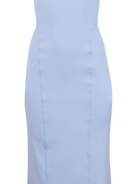 Rochie maxi Fleur Du Mal din jerseu de costum albastru
