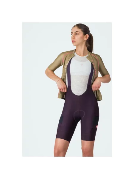 Spodenki rowerowe Castelli Unlimited Cargo XS fioletowe