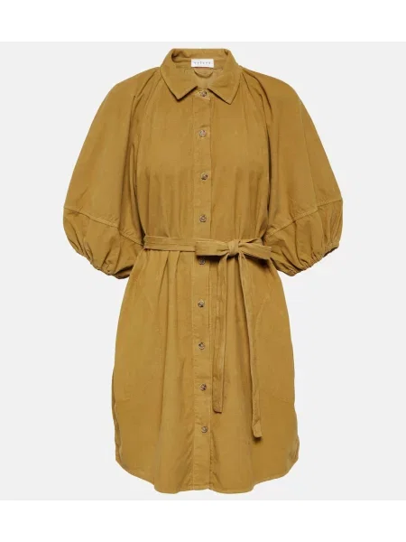 Rochie Velvet de catifea cord bej