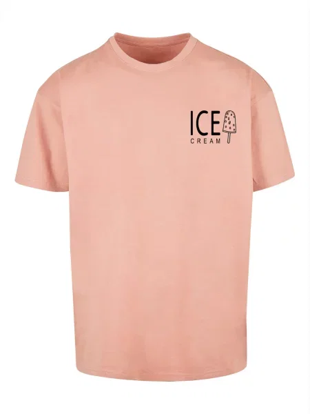 Merchcode Póló Ice Cream fáradt rózsaszín fekete