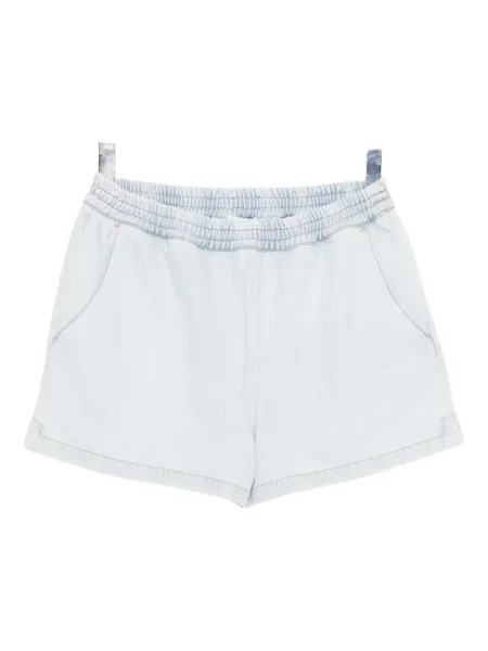 Pantaloni scurți din denim Off-white cu imagine alb