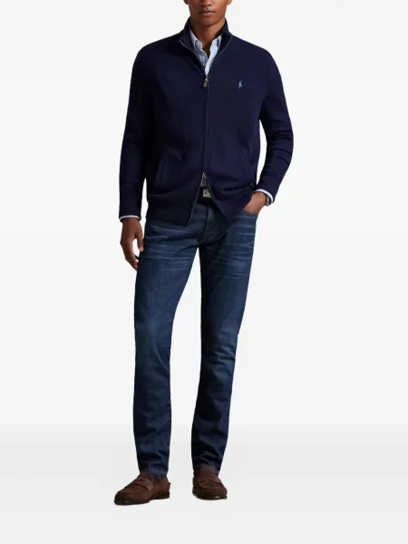 Μικρός κασκέτο Polo Ralph Lauren με χαμηλή μέση υφαίνω διαγωνίως πράσινο