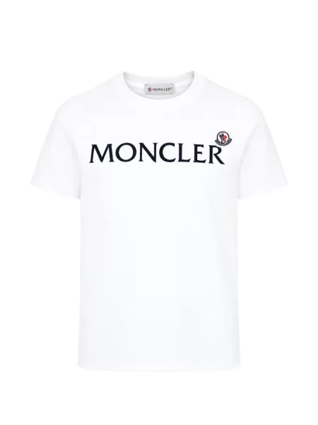 Koszulka dziecięca Moncler Enfant biała