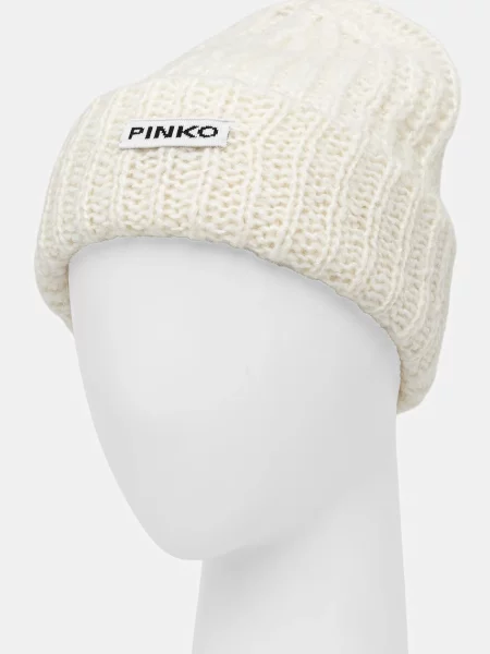 Шапка з вовною Pinko білий