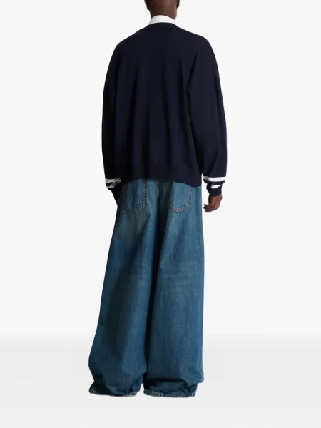 Pulover Balmain cu dungi albastru