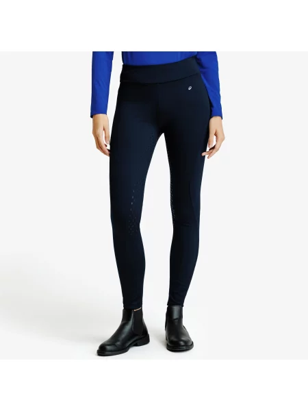 Legginsy jeździeckie full grip niebieskie