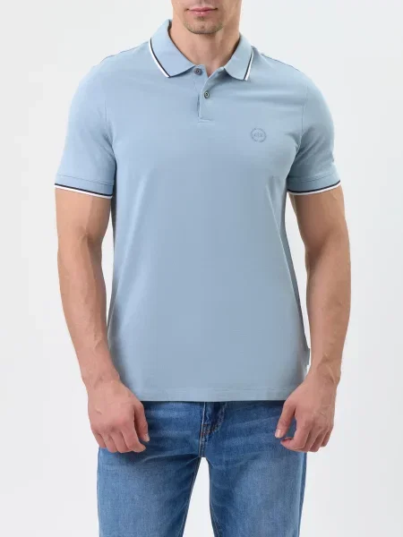Поло Armani Exchange блакитне