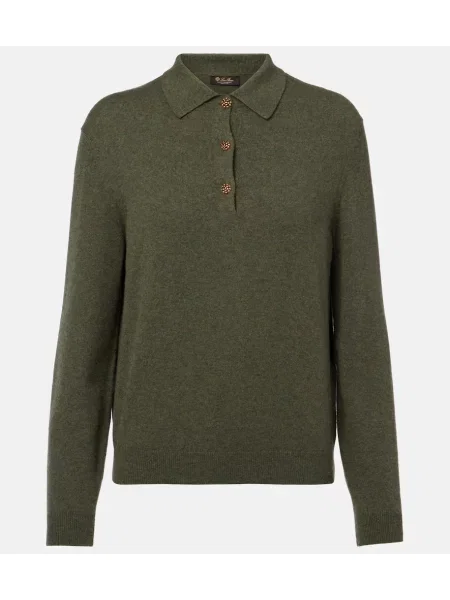 Pulover Loro Piana din cașmir verde