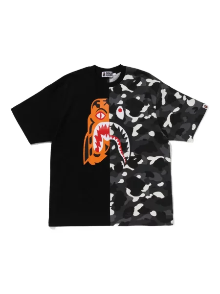 Tricou A Bathing Ape® cu dungi de tigru negru
