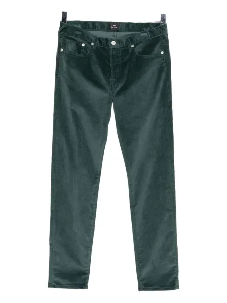 Pantaloni Ps Paul Smith de catifea cord verde