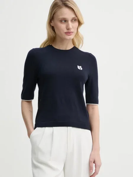 BA&SH pulover de lana JUMPER femei marin light albastru