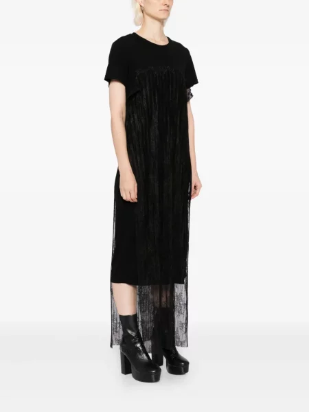 Rochie Quetsche din dantelă de costum negru