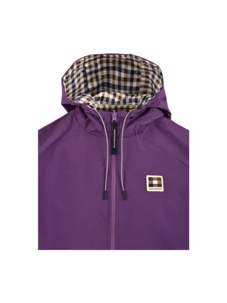 Kurtka Aquascutum dwustronna fioletowa