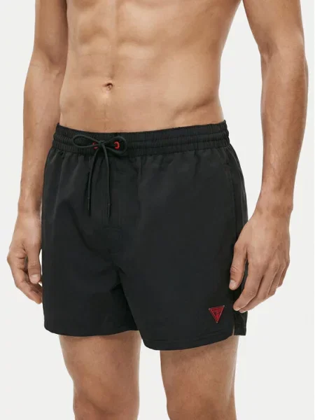 Guess Pantaloni scurți pentru înot negru