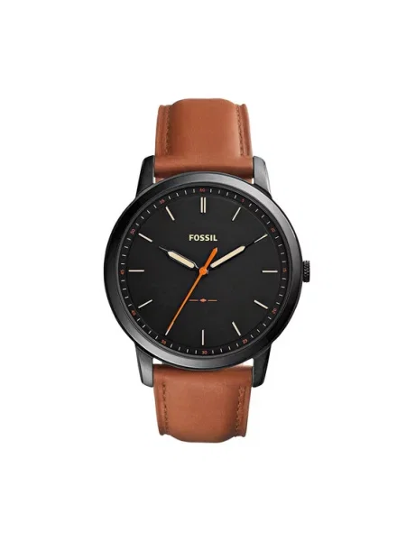 FOSSIL Analógové hodinky THE MINIMALIST hnedá čierna
