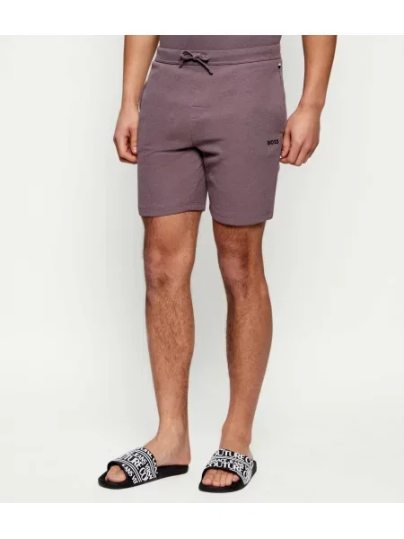 BOSS BLACK Pantaloni scurți de pijama Waffle negru