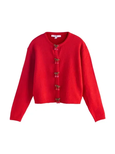 Next Geacă tricotată roșu