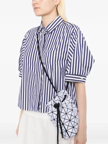 Τσάντα χιαστί Bao Bao Issey Miyake μωβ