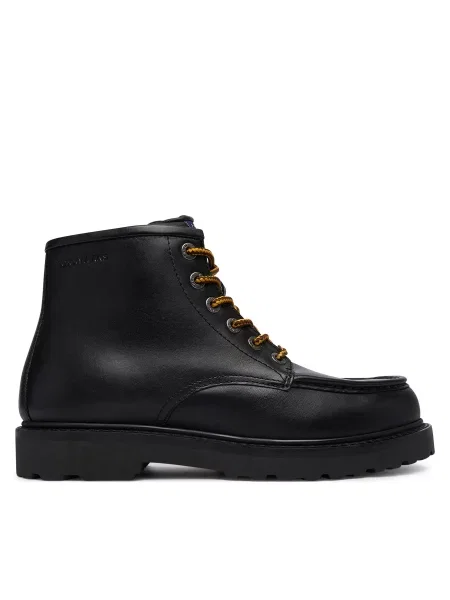 Kotníková obuv Tommy Jeans Archive American Lth Boot černá
