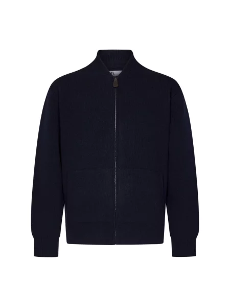 Kurtka bomber Doppiaa wełniany z otwartą piętą czarny