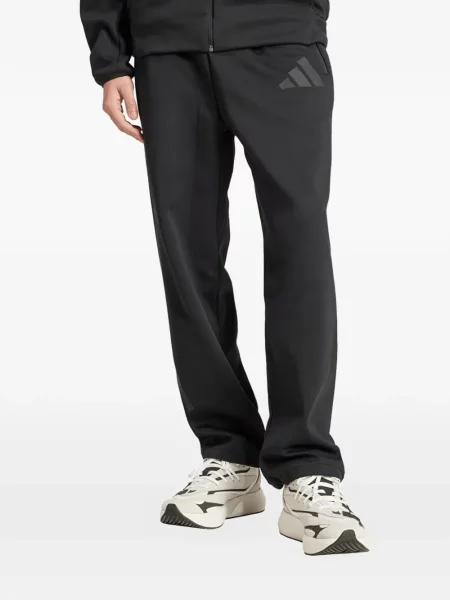 Pantaloni Adidas alergare roșu