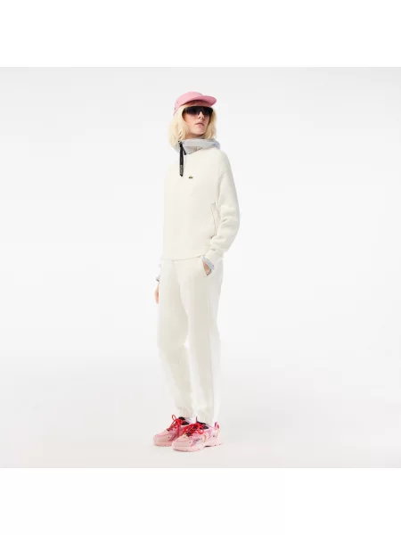 Lacoste Sweter Moss Stitch biały