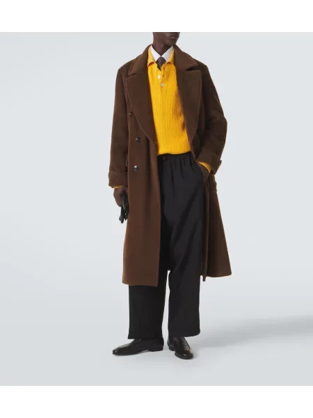 Pantaloni Umit Benan de lână negru