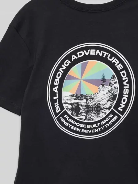 T-shirt z nadrukiem z logo Billabong czarna