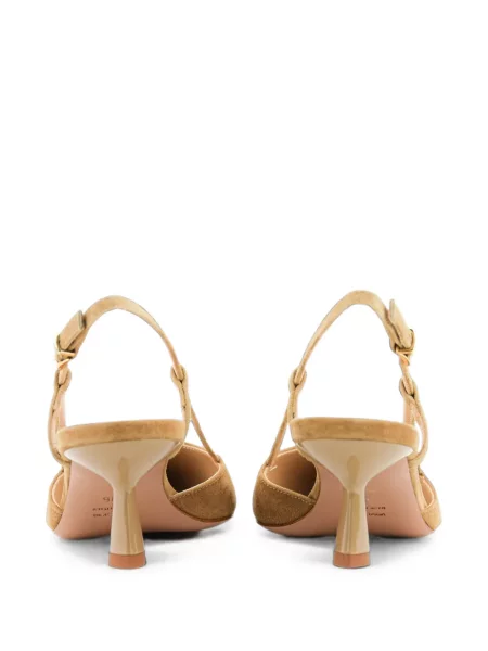 Pantofi cu toc Paul Warmer din piele de căprioară slingback