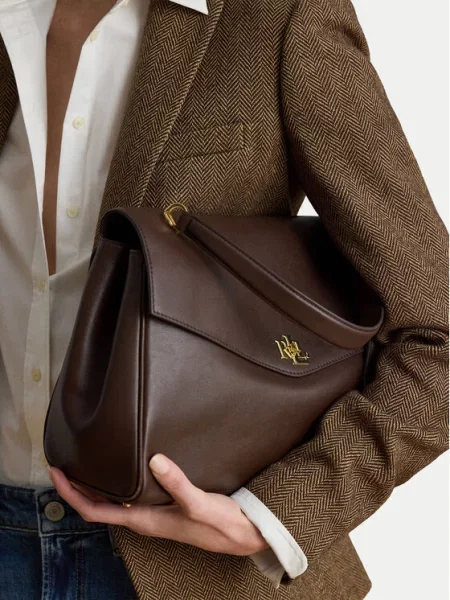 Geantă Lauren Ralph Lauren maro