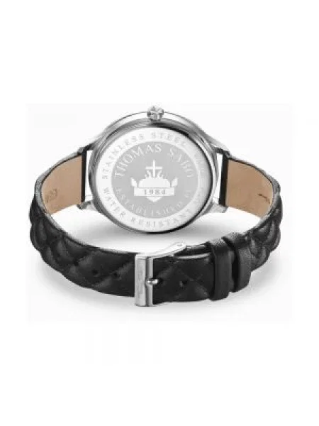 Zegarek Thomas Sabo skórzany w serca czarny