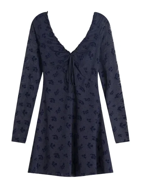 Bershka Rochie / bleumarin albastru